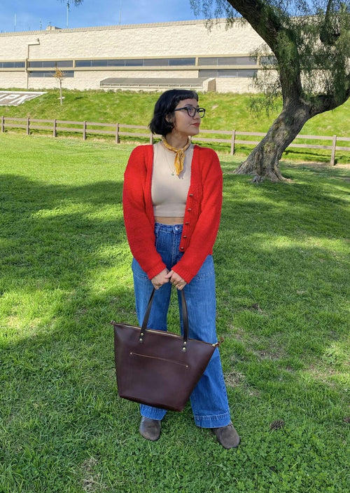Cognac Large Tote - customer review photo