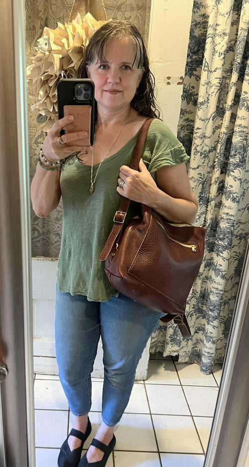 Nutmeg Tote Backpack - customer review photo