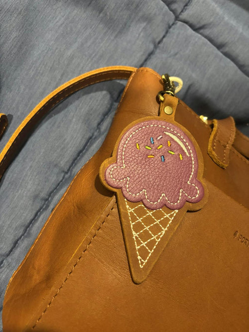 Iris Ice Cream Cone Keychain - customer review photo