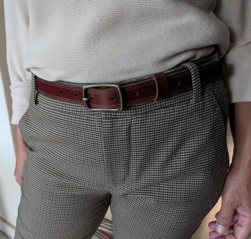 Gorgeous Pecan Double Stitch Belt - customer review photo