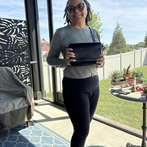 Perfect size! I am loving this crossbody purse - customer review photo