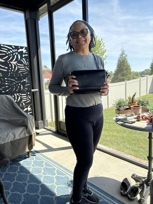 Perfect size! I am loving this crossbody purse - customer review photo