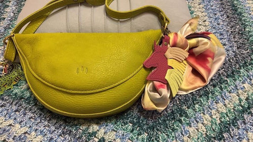 Unicorn key chain in wild rose - customer review photo
