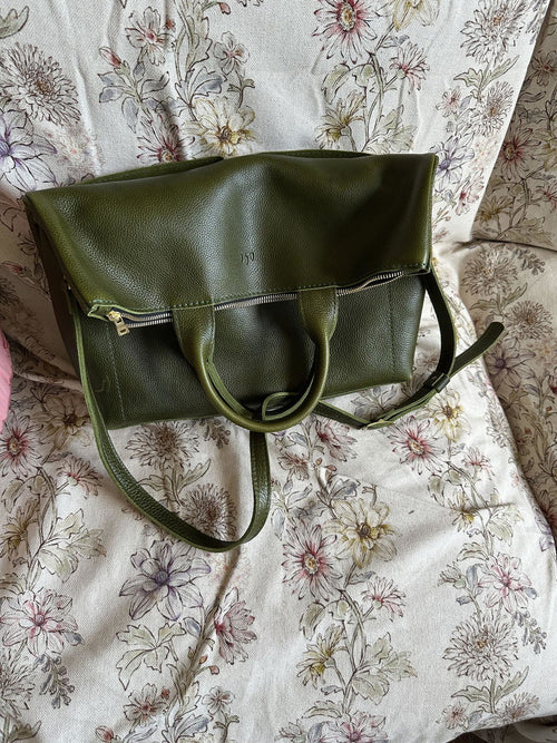 Excited to use my large pebbled olive Pembroke! - customer review photo