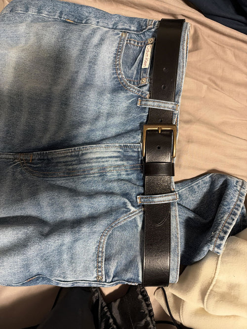 My husband really likes this belt! The finish on the buckle is especially nice - customer review photo