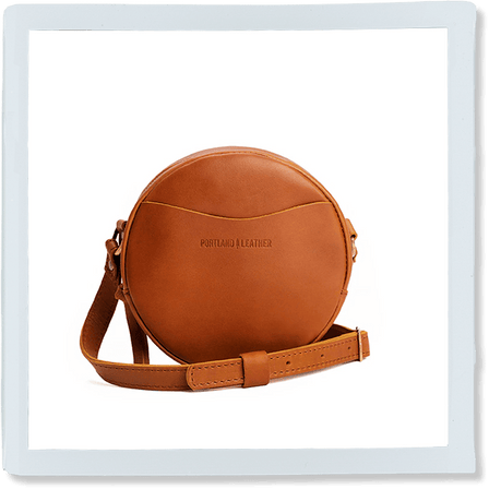 Honey*Small | Circle shaped crossbody bag with top zipper