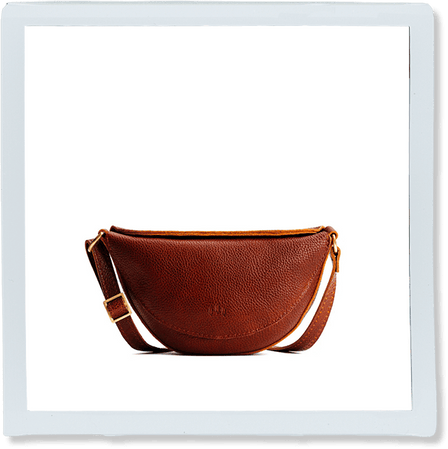Nutmeg*Small | Petite half circle shaped sling bag