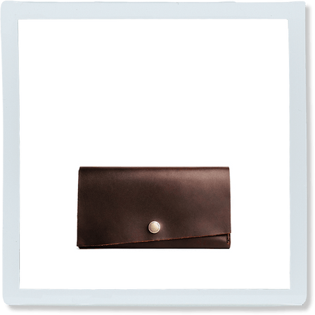 Grizzly | Leather wallet with snap closure