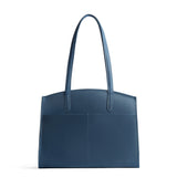 Deep Water Large | Leather tote bag with handles, adjustable crossbody strap, zipper top, and two back pockets