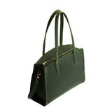 Evergreen Large | Leather tote bag with handles, adjustable crossbody strap, zipper top, and two back pockets