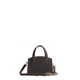 Full Moon Mini | Leather tote bag with handles, adjustable crossbody strap, zipper top, and a back pocket