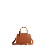 Honey Mini | Leather tote bag with handles, adjustable crossbody strap, zipper top, and a back pocket