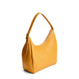 Sunshine Medium | U-shaped, flat-bottomed leather shoulder bag with adjustable strap