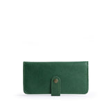 Bacalar | Leather wallet with snap closed