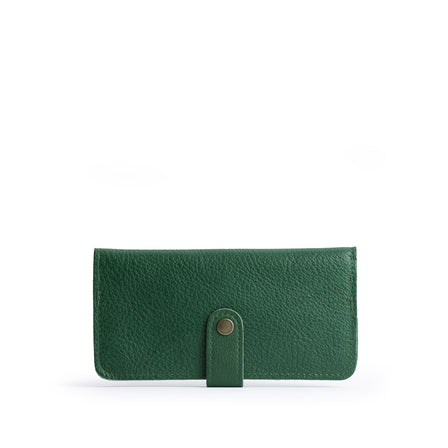 Bacalar | Leather wallet with snap closed