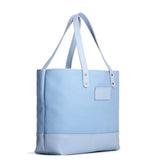 Icy | Canvas tote with leather base and handles