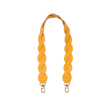 Sunflower | Woven leather shoulder strap with swivel lobster clasps