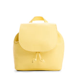 Butter Bliss | Drawstring bucket backpack with snap closure under flap