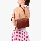 Nutmeg Large | Mid-size rectangular crossbody with adjustable strap