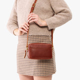 Nutmeg Small | Mid-size rectangular crossbody with adjustable strap