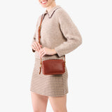 Nutmeg Small | Mid-size rectangular crossbody with adjustable strap
