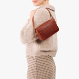 Nutmeg Small | Mid-size rectangular crossbody with adjustable strap