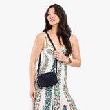 Velvet Blue Small | Rectangular crossbody with adjustable strap