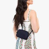 Velvet Blue Small | Petite rectangular crossbody with adjustable strap