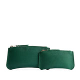 Bacalar | Large and Small pouches with a top zipper and unique curved bottom