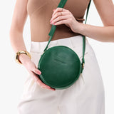 Bacalar Small | Circle shaped crossbody bag with top zipper