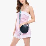 Boreal Small | Circle shaped crossbody bag with top zipper