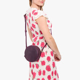 Larkspur Small | Circle shaped crossbody bag with top zipper