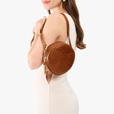 Meadow Small | Circle shaped crossbody bag with top zipper