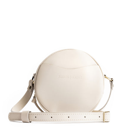 Bone*Large | Circle shaped crossbody bag with top zipper