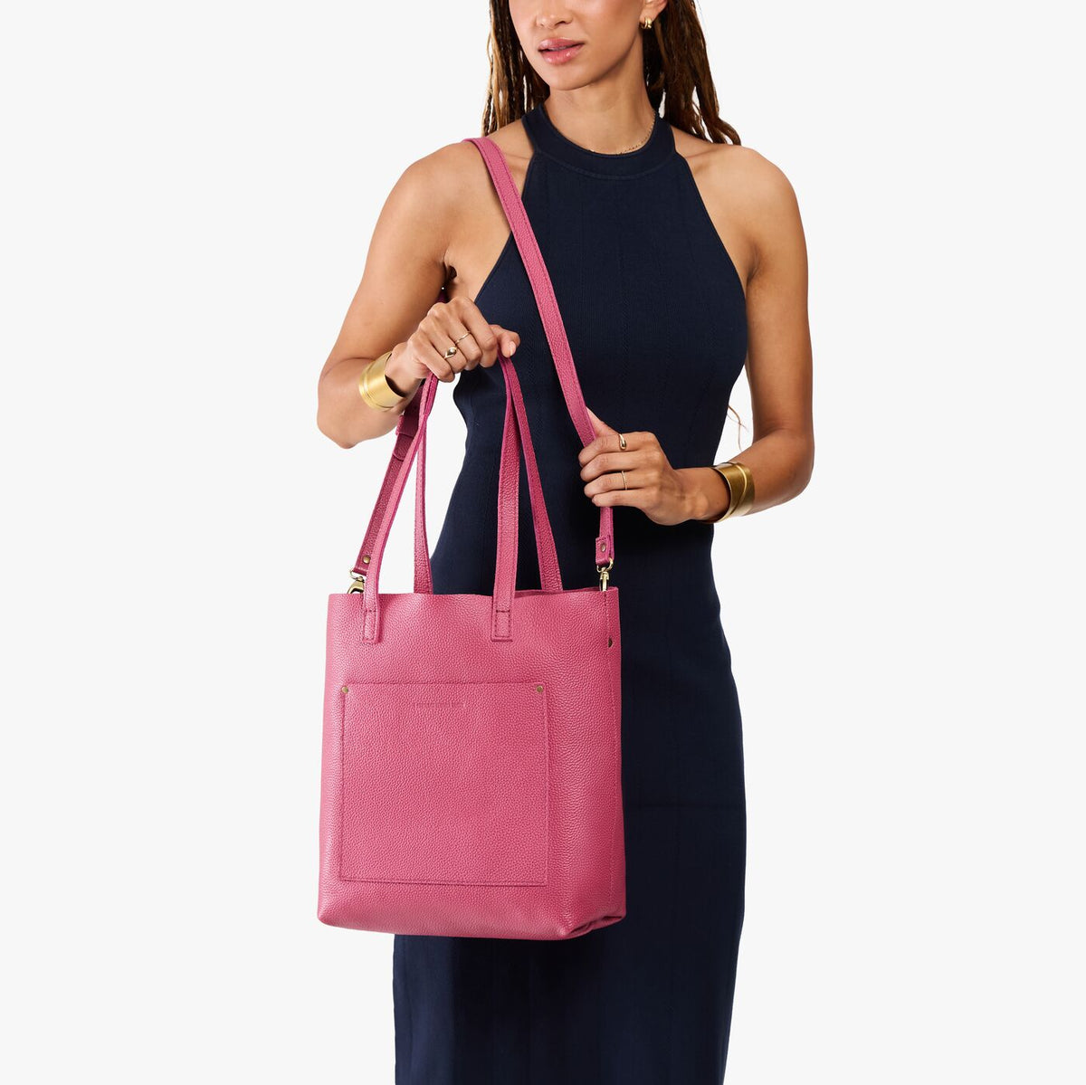 Wild Rose*Classic | Medium Tote with dual shoulder straps and crossbody strap