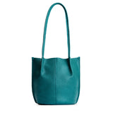 Aquarius Small | Petite bucket shaped tote bag with matching leather handles