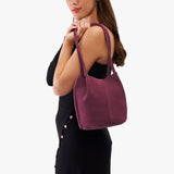 Superbloom Classic | Petite bucket shaped tote bag with matching leather handles