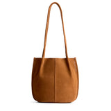 Jackson Small | Petite bucket shaped tote bag with matching leather handles