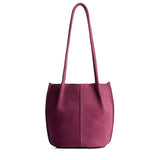 Superbloom Small | Petite bucket shaped tote bag with matching leather handles
