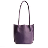 Empire Small | Petite bucket shaped tote bag with matching leather handles