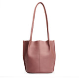 Sunkissed Small | Petite bucket shaped tote bag with matching leather handles