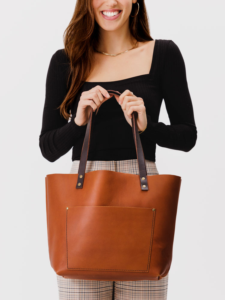 Classic Leather Tote Bag