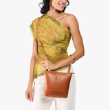 Sienna | Small rectangular crossbody purse with top zipper and interior pocket