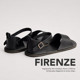 Nero | Leather Sandals with buckle