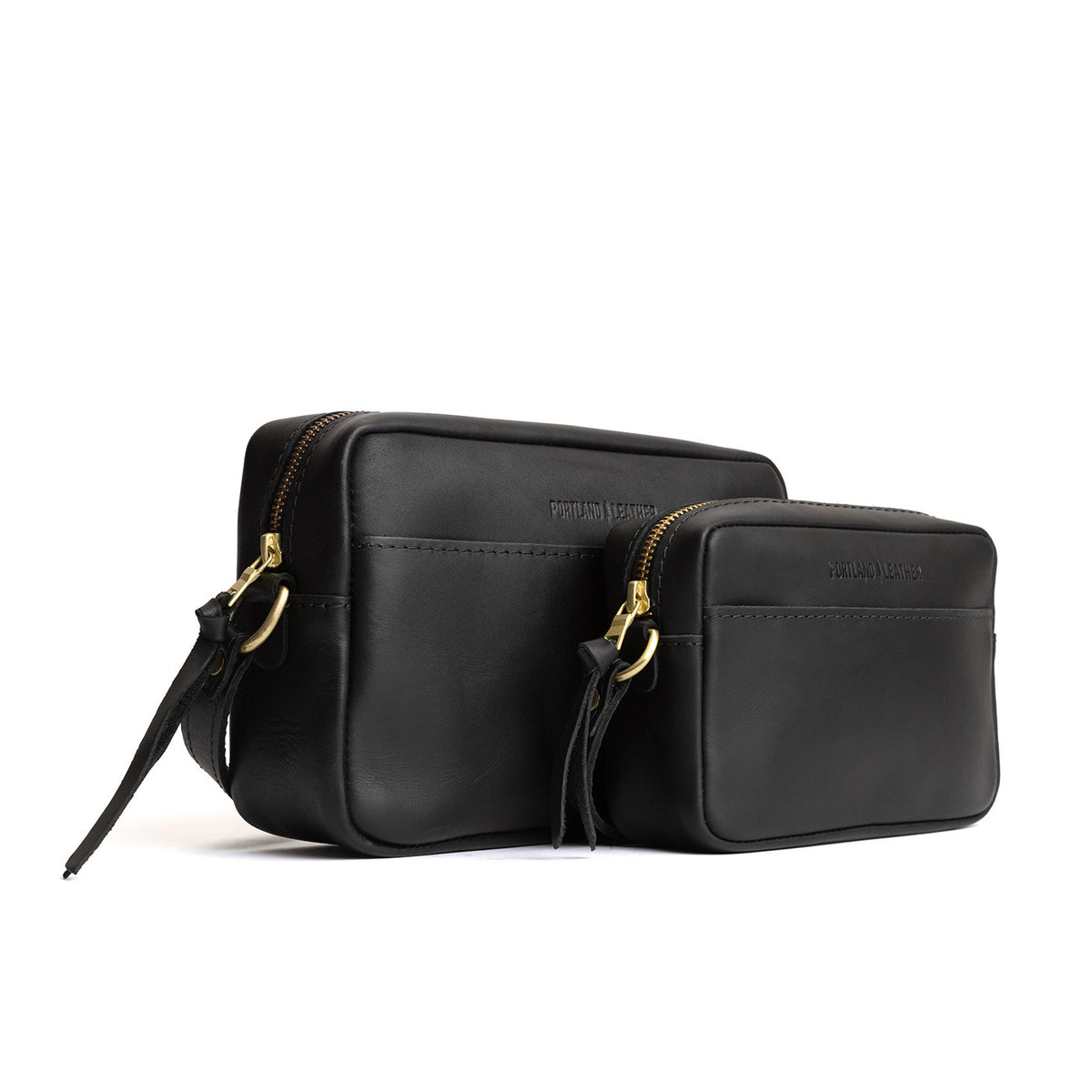  Black | Two sizes of rectangular crossbody with adjustable strap