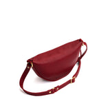 Chili Red Small | Petite half circle shaped sling bag