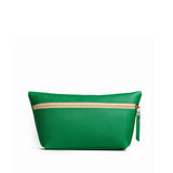 Jolly Green Large | Large leather makeup bag with zipper