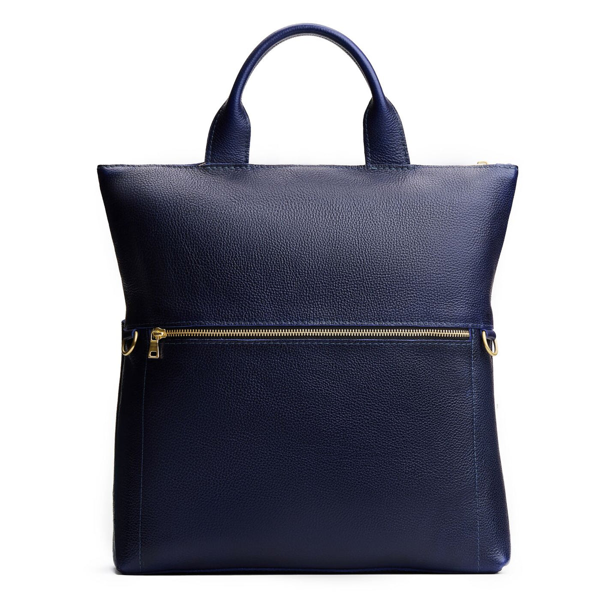 Cobalt*Large | Convertible tote clutch crossbody with a front zipper pocket and top carry handles