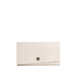 Bone | Leather wallet with snap closure