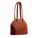 Nutmeg Large | A half circle crossbody bag with handles and removable crossbody strap 